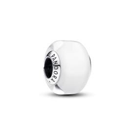 Pandora ékszer Fehér mini muránói üveg charm 793118C00