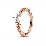 Pandora ékszer Fejedelmi tiara rozé gyűrű 
