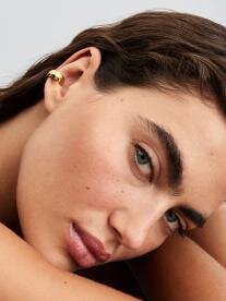 Pandora ékszer Fél pár hullámos shine fülgyűrű 263872C00