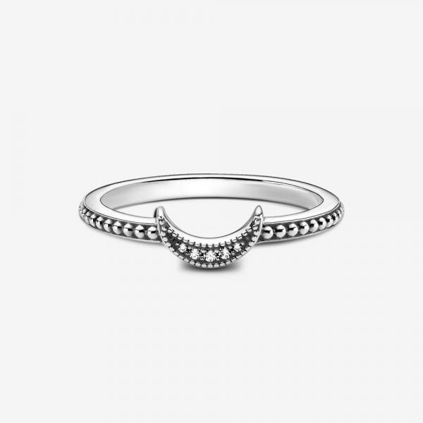 Pandora ékszer Félhold gyöngyös ezüst gyűrű 