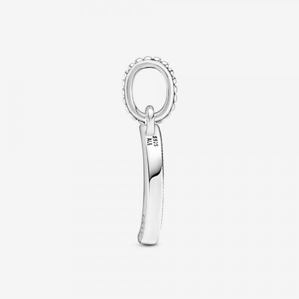 Pandora ékszer Félhold gyöngyös ezüst medál 399184C01