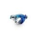 Pandora ékszer Fémes kék gekko ezüst charm 792701C01