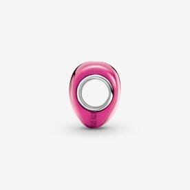 Pandora ékszer Fémes rózsaszín szív charm 793337C03
