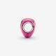 Pandora ékszer Fémes rózsaszín szív charm 793337C03