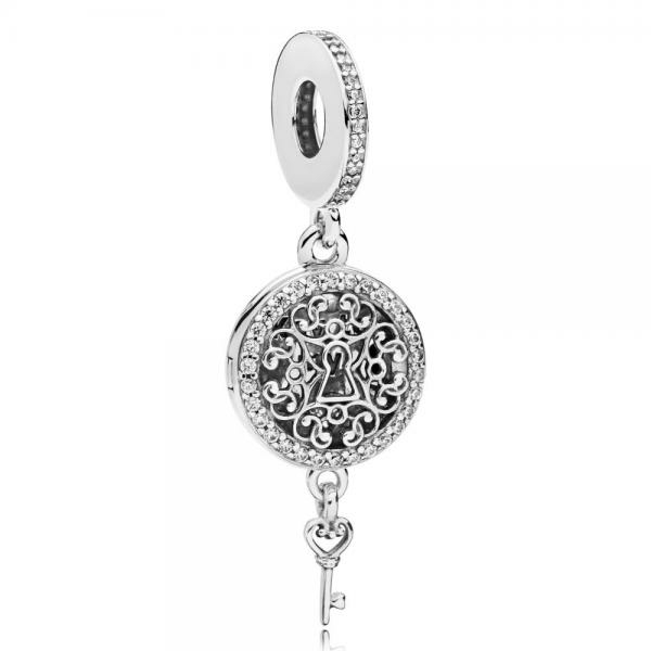 Pandora ékszer Fenséges kulcs ezüst charm 797660CZ