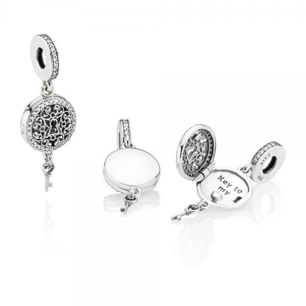 Pandora ékszer Fenséges kulcs ezüst charm 797660CZ