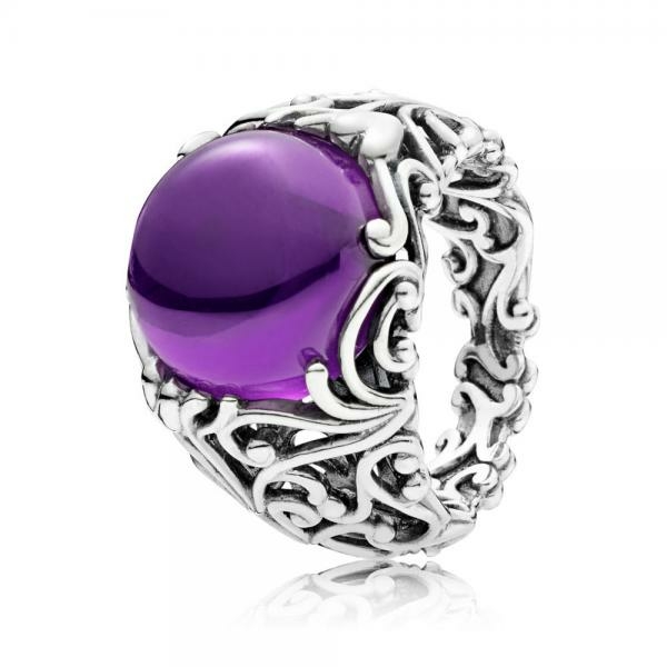 Pandora ékszer Fenséges lila szépség ezüst gyűrű 