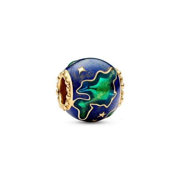 Pandora ékszer Föld shine charm tűzzománccal 762431C01
