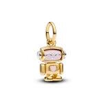 Pandora ékszer Forgatható robot shine függő charm 763441C01