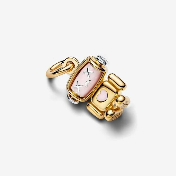 Pandora ékszer Forgatható robot shine függő charm 763441C01