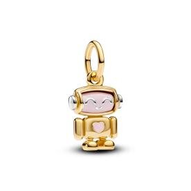 Pandora ékszer Forgatható robot shine függő charm 763441C01