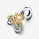 Pandora ékszer Forgó kerekű kéttónusú bicikli függő charm 763354C01