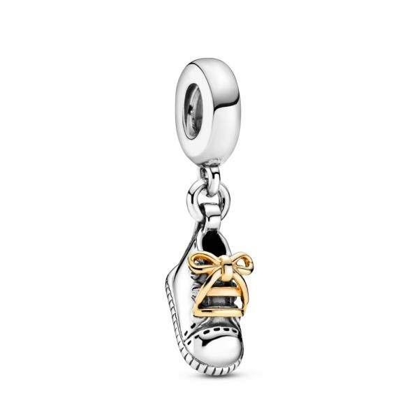 Pandora ékszer Függő kiscipő bicolor charm 799075C00