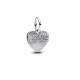Pandora ékszer Gravírozható ezüst szív charm LOVE felirattal 793604C01