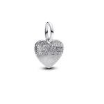 Pandora ékszer Gravírozható ezüst szív charm LOVE felirattal 793604C01