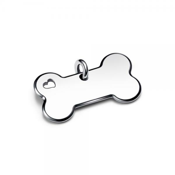 Pandora ékszer Gravírozható kutyacsont ezüst színű nyakörvcímke 312269C00