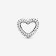 Pandora ékszer Gyöngyös szív ezüst charm 797516