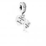Pandora ékszer Gyönyörű feleségem függő ezüst charm cirkóniával 791524CZ