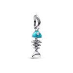 Pandora ékszer Hal csontváz függő ezüst charm 793894C01