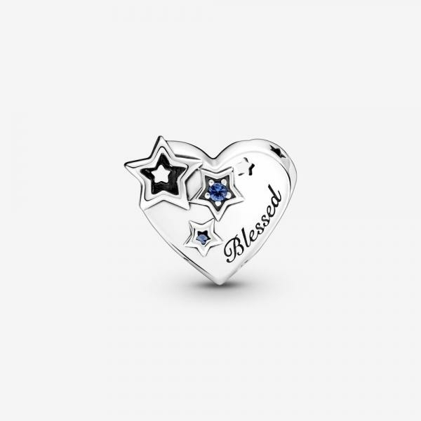 Pandora ékszer Hálás szív ezüst charm 799527C01