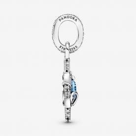 Pandora ékszer Hamupipőke kék csillag függő ezüst charm 399560C01