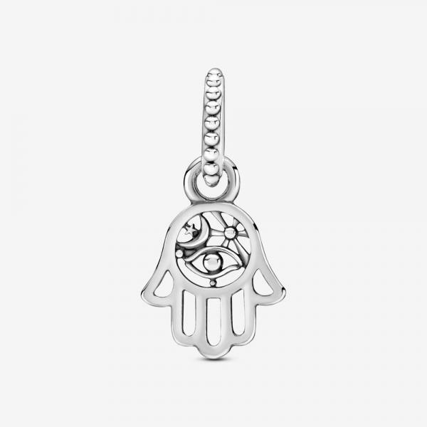 Pandora ékszer Hamza keze szimbólumokkal ezüst charm 799144C00