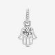 Pandora ékszer Hamza keze szimbólumokkal ezüst charm 799144C00