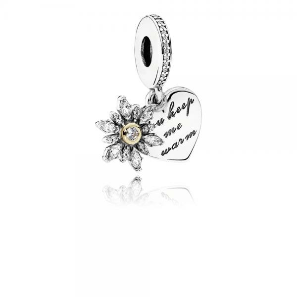 Pandora ékszer Hóhepely szív függő charm 792012CZ