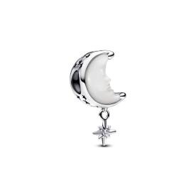 Pandora ékszer Hold és északi csillag ezüst charm 793594C01