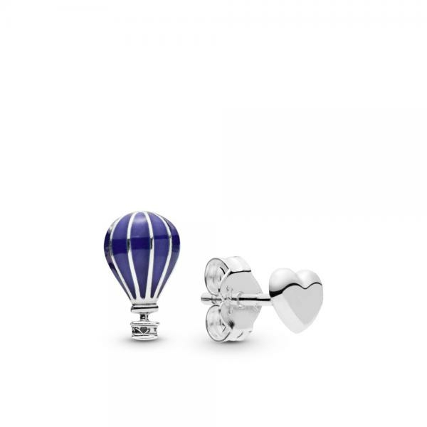 Pandora ékszer Hőlégballon és szív ezüst fülbevaló 298058EN195