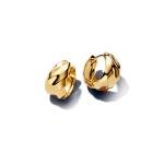 Pandora ékszer Hullámos karika shine fülbevaló 263874C00
