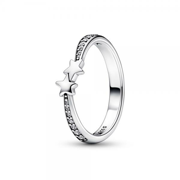 Pandora ékszer Hullócsillag ezüst gyűrű cirkóniával 