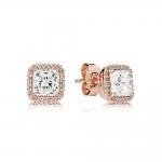 Pandora ékszer Időtlen elegancia rozé fülbevaló 280591CZ