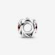 Pandora ékszer Igazi piros örökkévalóság körök ezüst charm 790065C01
