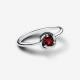 Pandora ékszer Igazi piros örökkévalóság körök ezüst gyűrű 