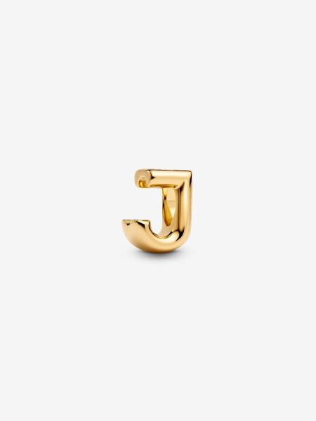 Pandora ékszer J betű shine charm 763956C00