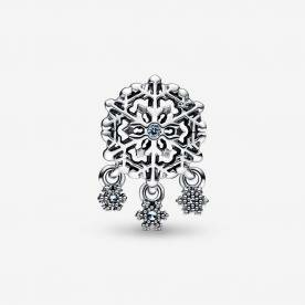 Pandora ékszer Jeges hópehely csepp ezüst charm 792367C01