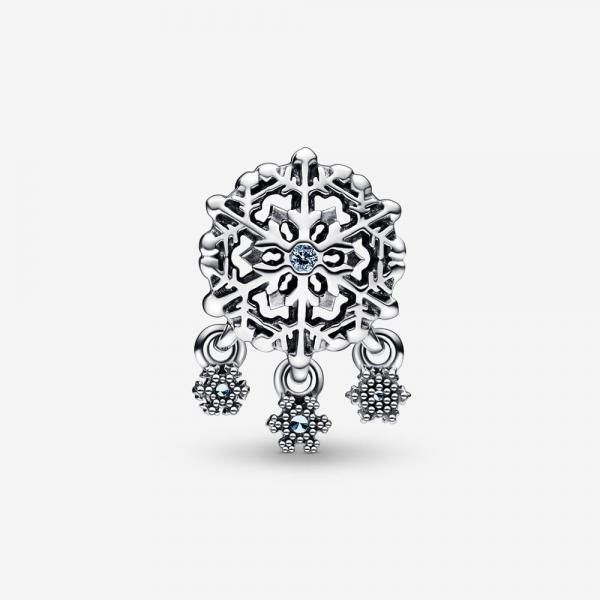Pandora ékszer Jeges hópehely csepp ezüst charm 792367C01