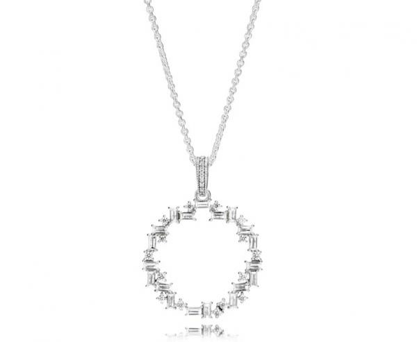 Pandora ékszer Jégszilánk ezüst nyaklánc 397546CZ-45