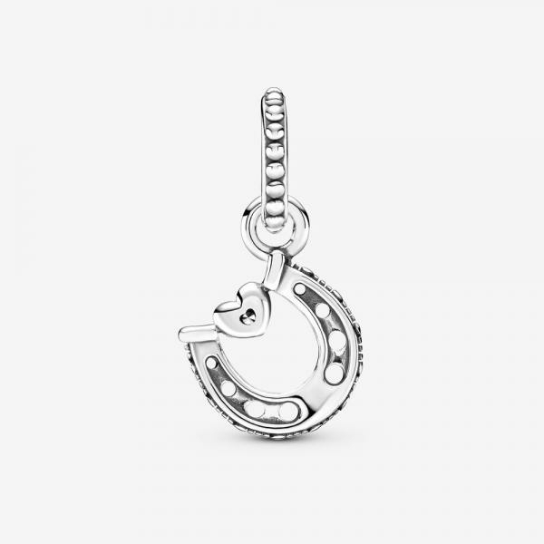 Pandora ékszer Jó szerencsét patkó ezüst függő charm 799157C01