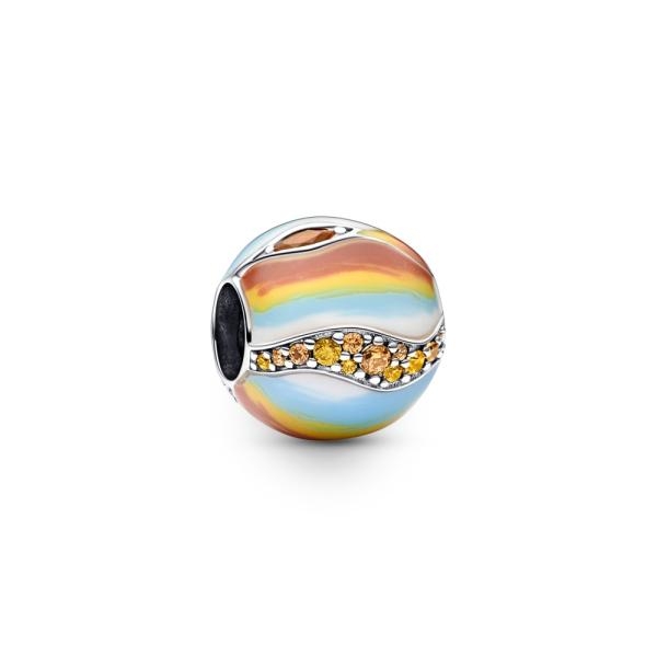 Pandora ékszer Jupiter bolygó ezüst charm tűzzománccal 792432C01
