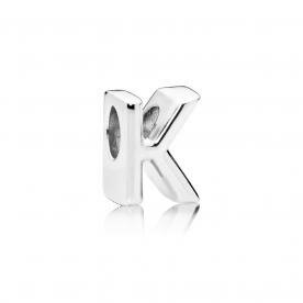 Pandora ékszer K betű charm 797465