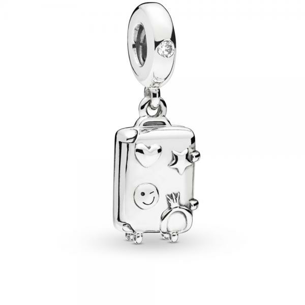 Pandora ékszer Kalandos bőrönd ezüst charm 797887EN160