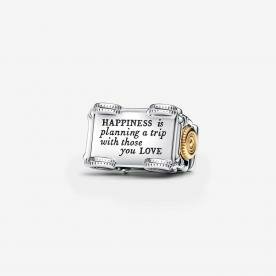 Pandora ékszer Kalandozó túraautó kéttónusú charm 763330C01