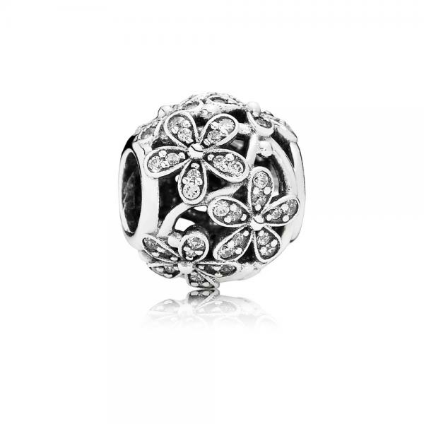 Pandora ékszer Káprázatos százszorszép mező ezüst charm cirkóniával 791492CZ