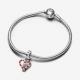 Pandora ékszer Karácsonyi cukorkarúd szív ezüst charm 792822C01
