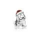 Pandora ékszer Karácsonyi kiskutya ezüst charm tűzzománccal 791769EN39