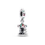 Pandora ékszer Karácsonyi körhinta függő ezüst charm 793586C01