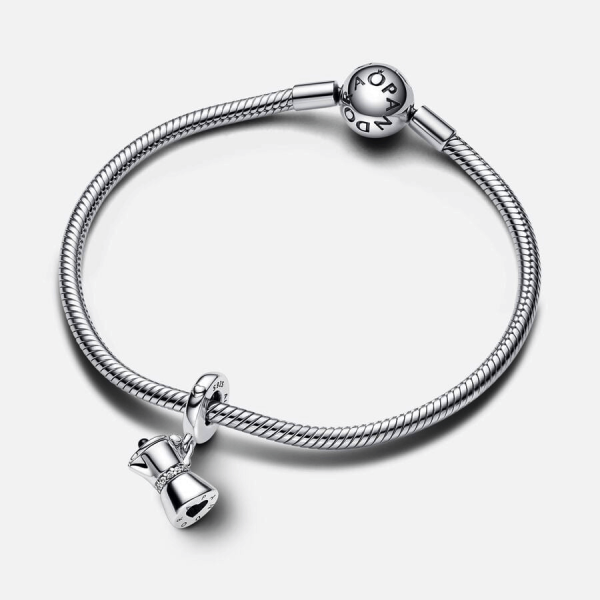 Pandora ékszer Kávéfőző függő ezüst charm 792679C01