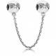Pandora ékszer Kecses masni ezüst biztonsági lánc cirkóniával 791780CZ-05